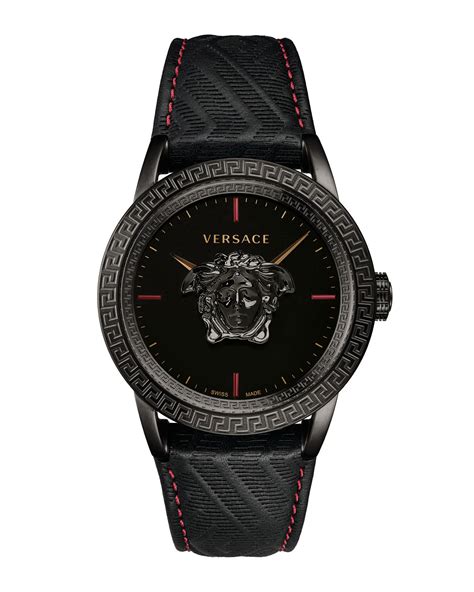 versace black and red watch hellyum|Versace watches online.